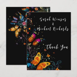Whimsical Butterfly Garden Postcard Postkarte