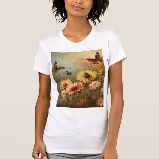Whimsical Butterfly Garden T-Shirt (Vorderseite)