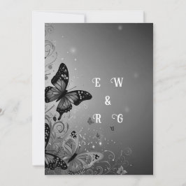Whimsical Butterfly Garden Wedding Einladung