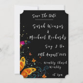 Whimsical Butterfly Garden Wedding Einladung (Vorderseite)