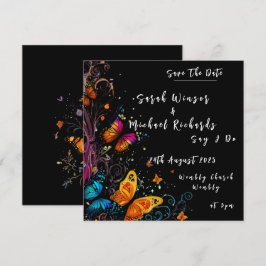 Whimsical Butterfly Garden Wedding Einladung