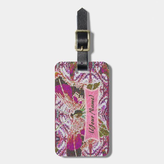 Whimsical Butterfly Gepäckanhänger (Vorderseite vertikal)