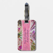 Whimsical Butterfly Gepäckanhänger (Rückseite vertikal)