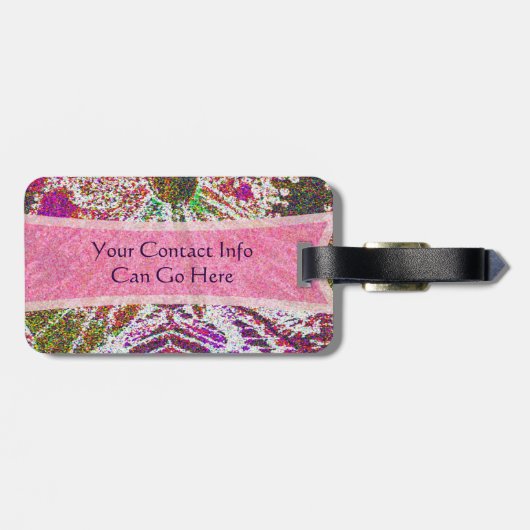 Whimsical Butterfly Gepäckanhänger (Rückseite horizontal)