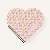 Whimsical Butterfly Girl Personalisiert Heartform Notizblock (Vorderseite)