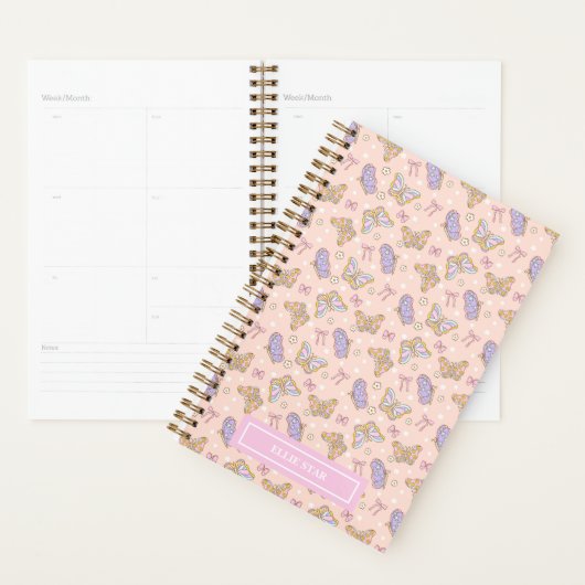 Whimsical Butterfly Girl Personalisiert Planer (Anzeige)