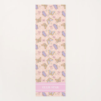 Whimsical Butterfly Girl Personalisiert Yogamatte