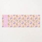 Whimsical Butterfly Girl Personalisiert Yogamatte (Vorderseite (Horizontal))