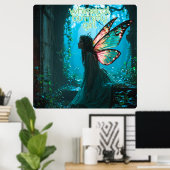 Whimsical Butterfly Girl Poster (Heimbüro)