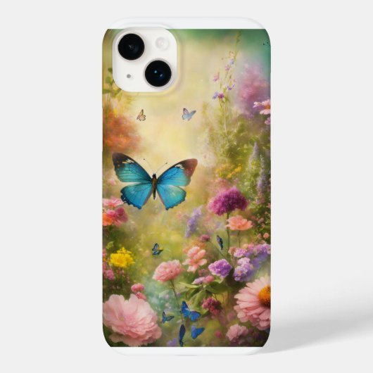 Whimsical Butterfly Haven Case-Mate iPhone Hülle (Rückseite)