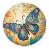 Whimsical Butterfly Keramikknauf (Vorderseite)