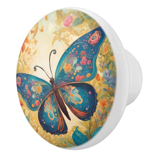 Whimsical Butterfly Keramikknauf (Rechts)