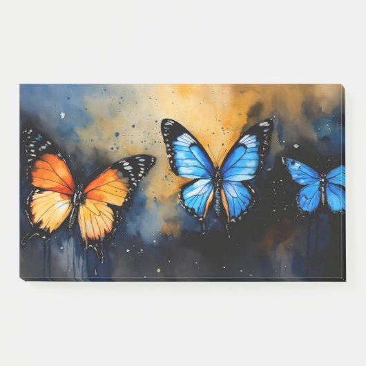 "Whimsical Butterfly Magnet Card" Post-it Klebezettel (Vorderseite)