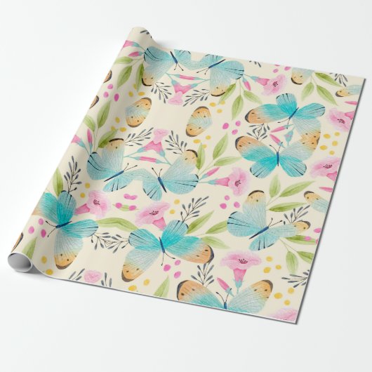 Whimsical Butterfly Planner Notebook Geschenkpapier (Ungerollt)