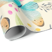 Whimsical Butterfly Planner Notebook Geschenkpapier (Rolleneckpunkt)