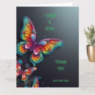 Whimsical Butterfly Romance Hochzeit Einladung