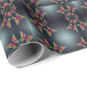 Whimsical Butterfly Romance Hochzeit Einladung Geschenkpapier (Rolleneckpunkt)