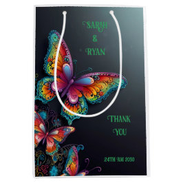 Whimsical Butterfly Romance Hochzeit Einladung Mittlere Geschenktüte
