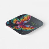 Whimsical Butterfly Romance Hochzeit Einladung Pappteller (Gewinkelt)