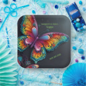 Whimsical Butterfly Romance Hochzeit Einladung Pappteller (Party)