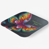 Whimsical Butterfly Romance Hochzeit Einladung Pappteller (Gewinkelt)