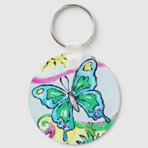Whimsical Butterfly Schlüsselanhänger
