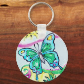 Whimsical Butterfly Schlüsselanhänger (Vorderseite)