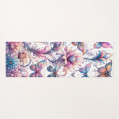 Whimsical Butterfly Übungsmatte Yogamatte (Vorderseite (Horizontal))