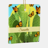 Whimsical Cactus And Butterflies Keramikornament (Rechts)