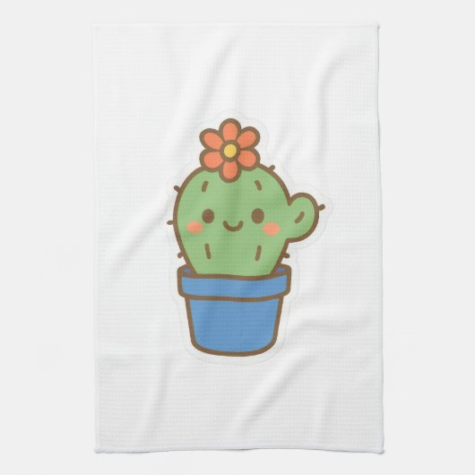 Whimsical Cactus Geschirrtuch (Vertikal)