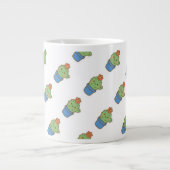 Whimsical Cactus Jumbo-Tasse (Vorderseite)