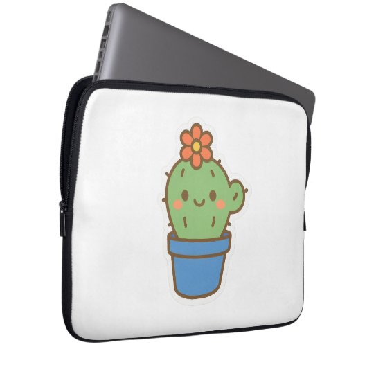 Whimsical Cactus Laptopschutzhülle (Vorne Rechts)