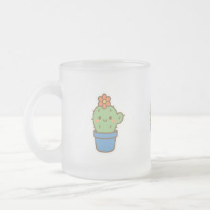 Whimsical Cactus Mattglastasse