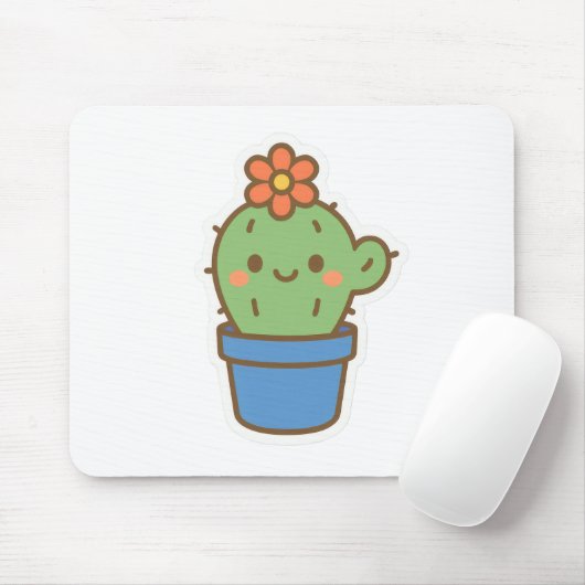Whimsical Cactus Mousepad (Mit Mouse)