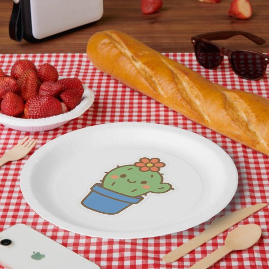 Whimsical Cactus Pappteller (Picknick)
