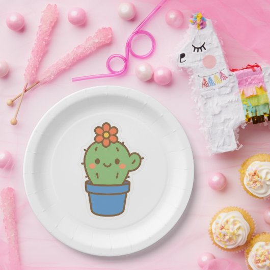 Whimsical Cactus Pappteller (Party)