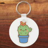 Whimsical Cactus Schlüsselanhänger (Vorderseite)