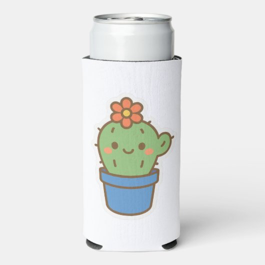 Whimsical Cactus Selters Dosenkühler (Seltzer Rückseite)
