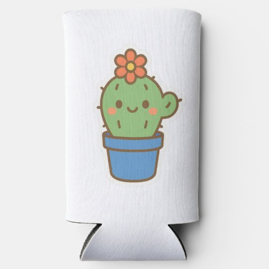 Whimsical Cactus Selters Dosenkühler (Vorderseite)