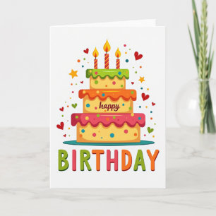 Whimsical Cake Art Karte