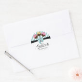 Whimsical Cake Pops Bäckerei Box Siegel Runder Aufkleber (Umschlag)