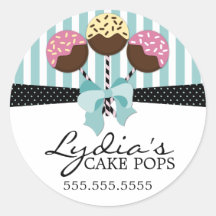 Whimsical Cake Pops Bäckerei Box Siegel