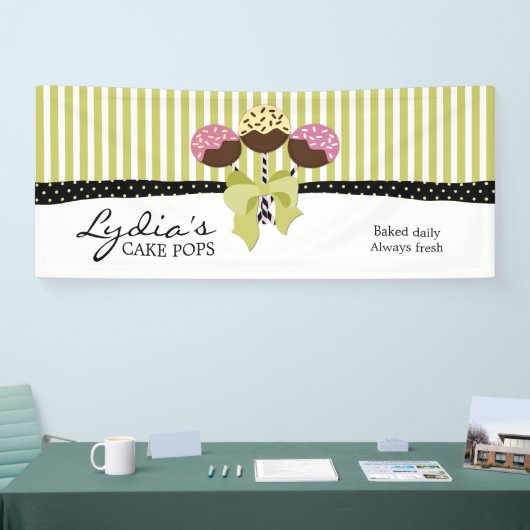 Whimsical Cake Pops Business Banner (Messe)