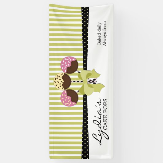 Whimsical Cake Pops Business Banner (Vertikal)