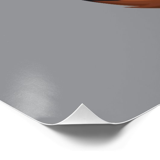 Whimsical Calico Kitten mit Cattitude Poster (Ecke)