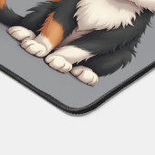 Whimsical Calico Kitten mit Cattitude Schreibtischunterlage (Ecke)