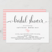 Whimsical Calligraphy Bridal Dusche Einladung (Vorne/Hinten)