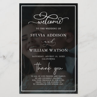 Whimsical Calligraphy Foto Hochzeitfeier