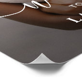 Whimsical Calligraphy Foto Wedding Welcome Sign Poster (Ecke)