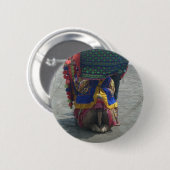 Whimsical Camel Art Print/Graphic Button (Vorne & Hinten)